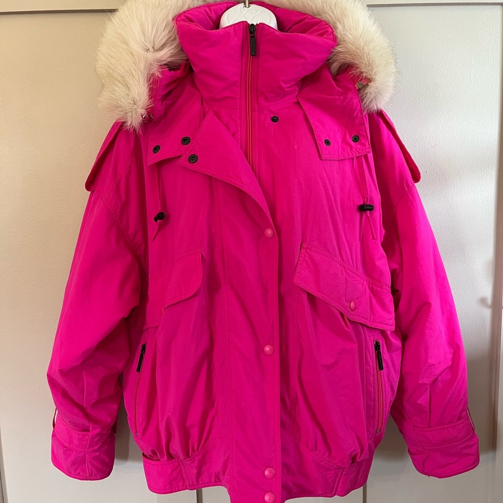 Vintage 80’s 90’s Tyrolia by Head Hot Pink Ski Jacket